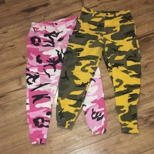 Two Pairs of Camo Joggers